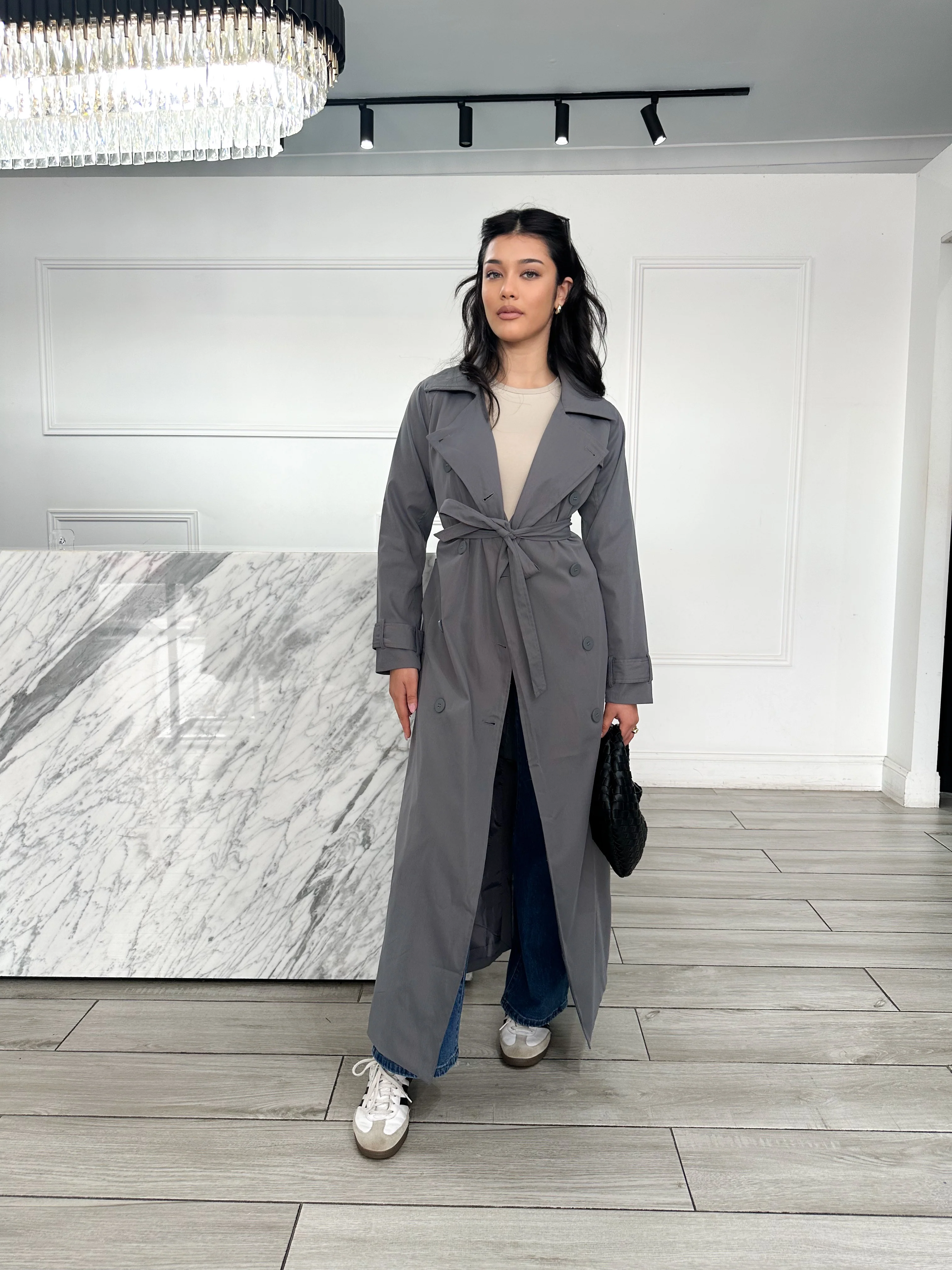 Bianca Trench - Grey - Image 2
