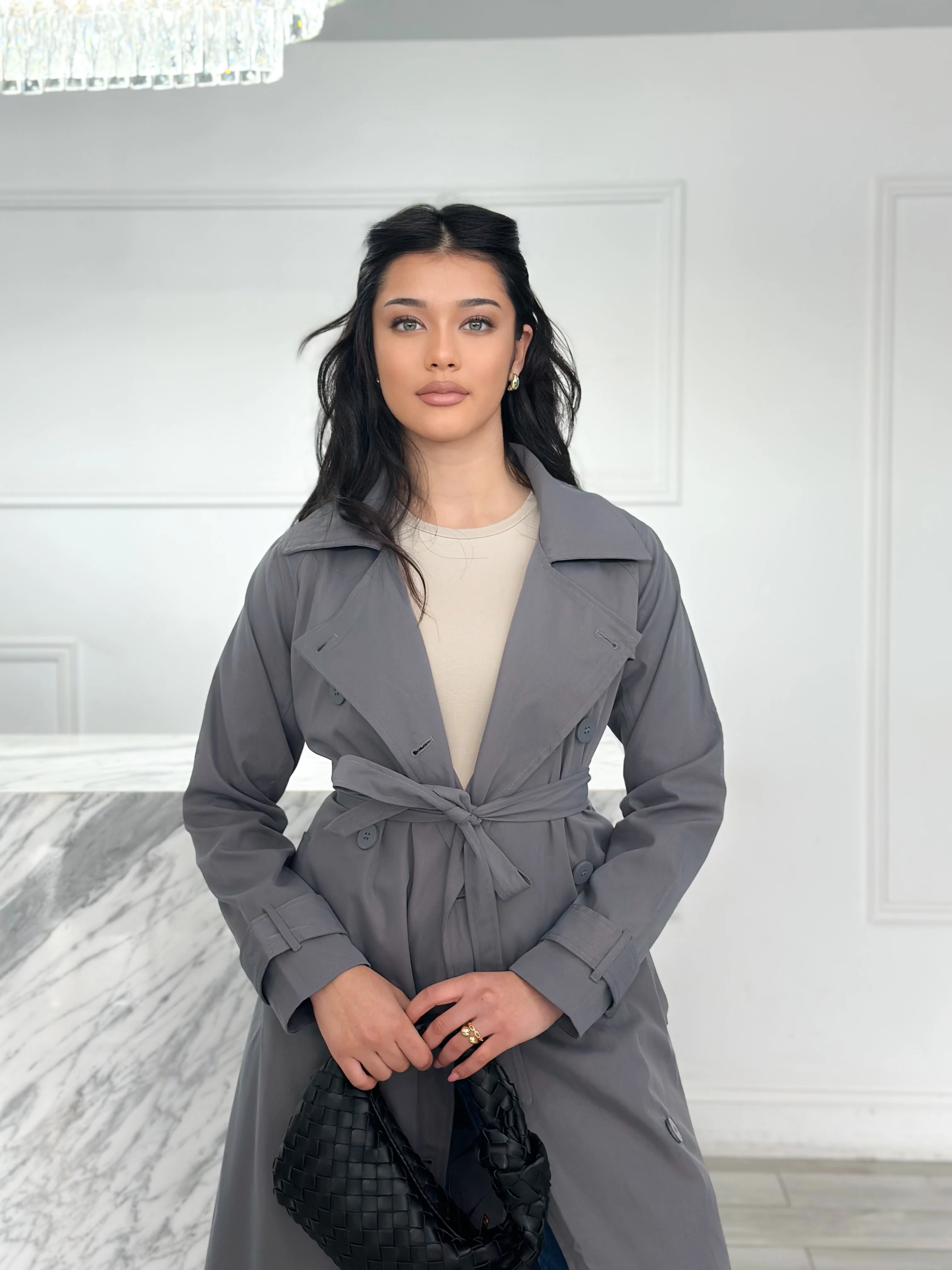 Bianca Trench - Grey - Image 3