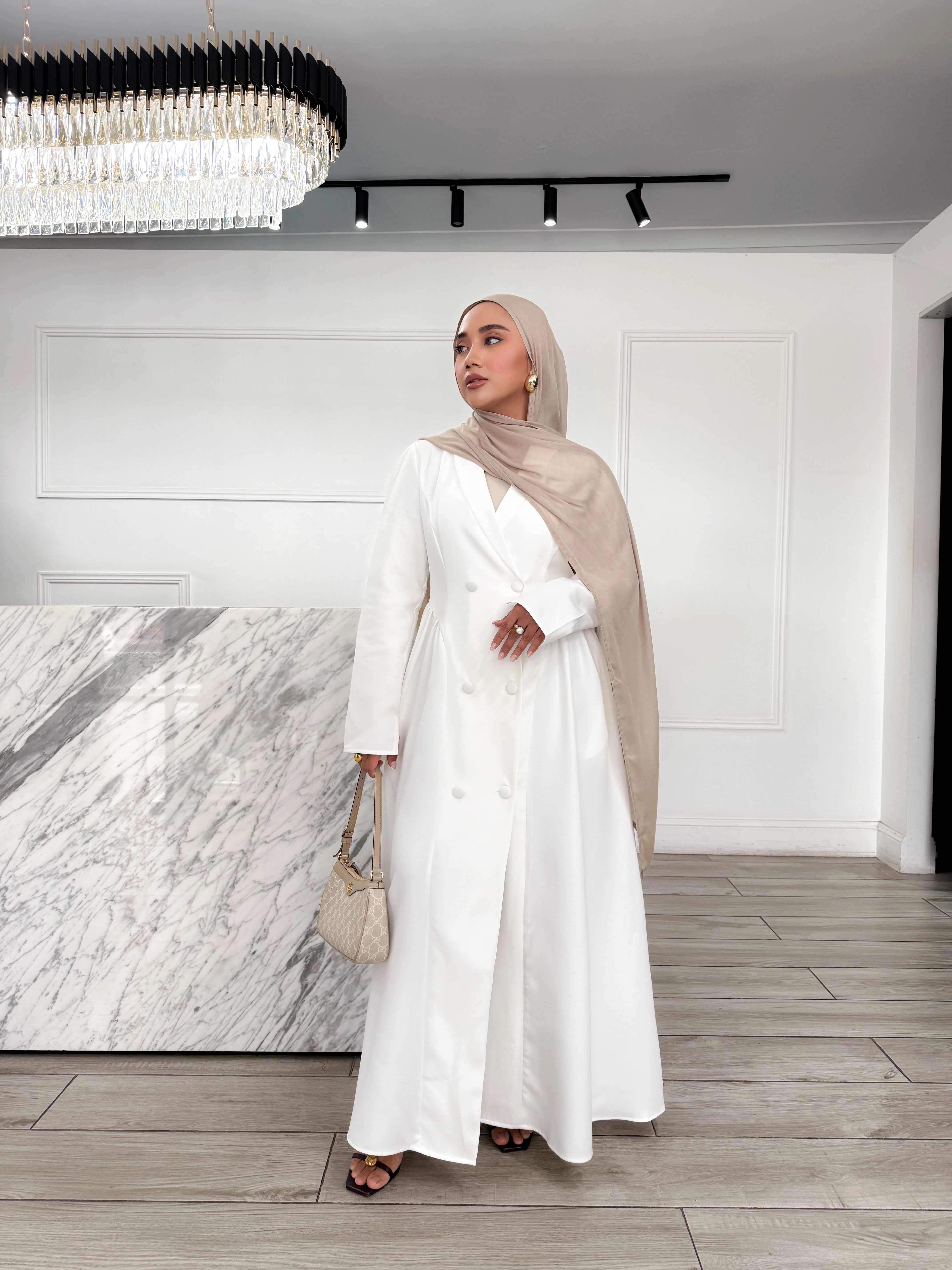 Final Sale - Carly Coat Dress - White - Image 2
