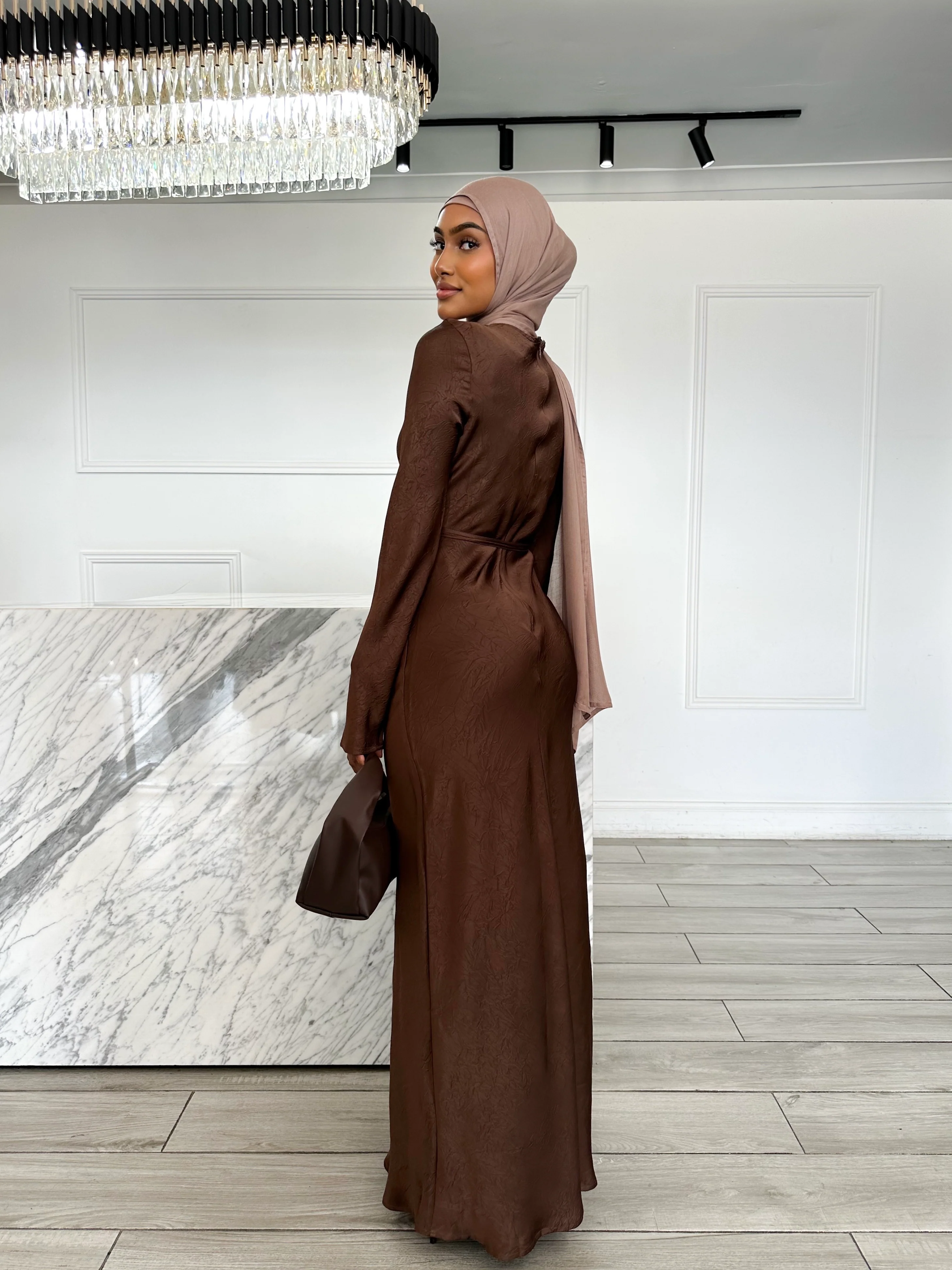 Christina Dress - Chocolate - Image 3