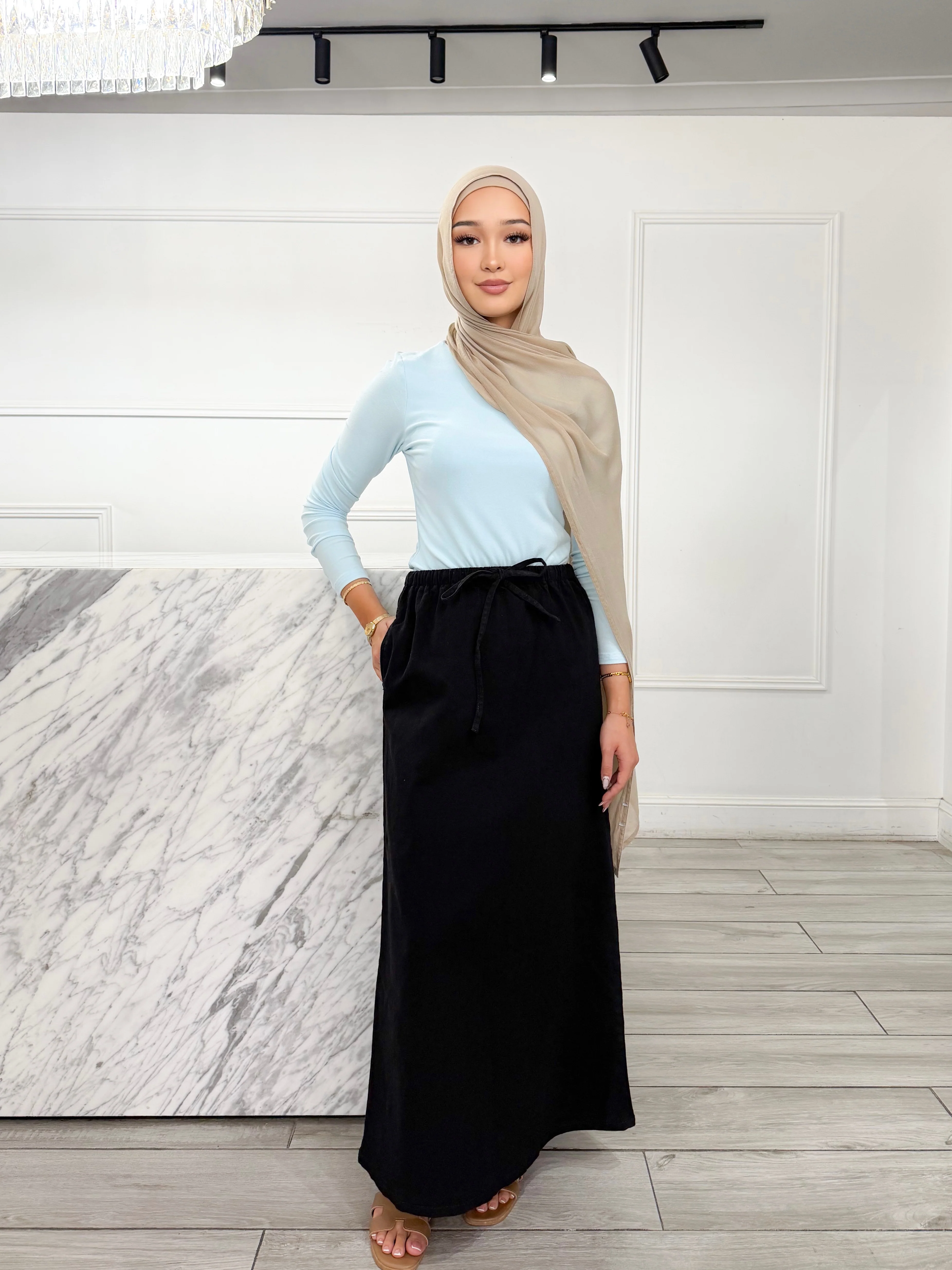 Rosie Denim Skirt - Black - Image 3