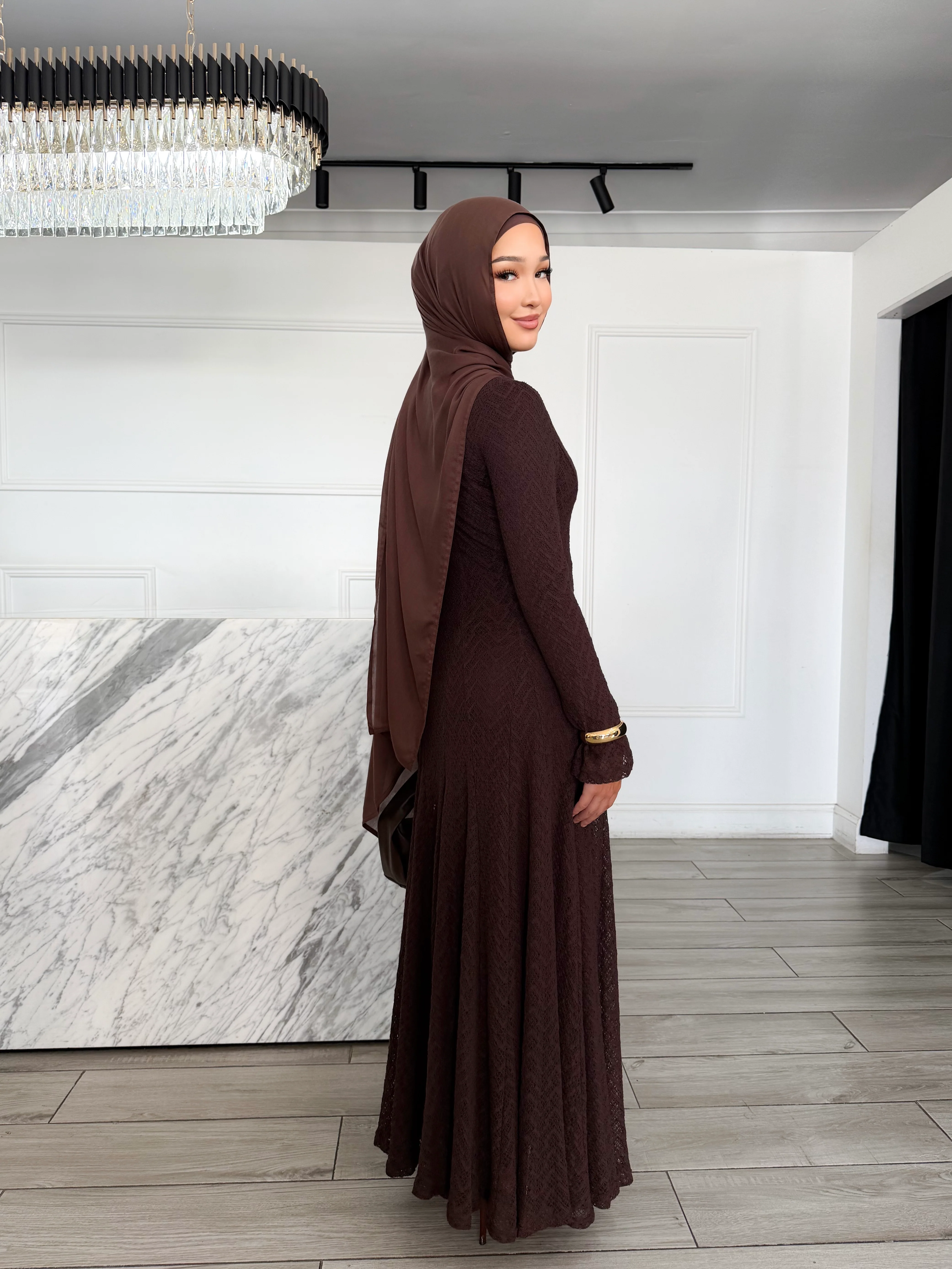 Ellen Dress - Chocolate - Image 3