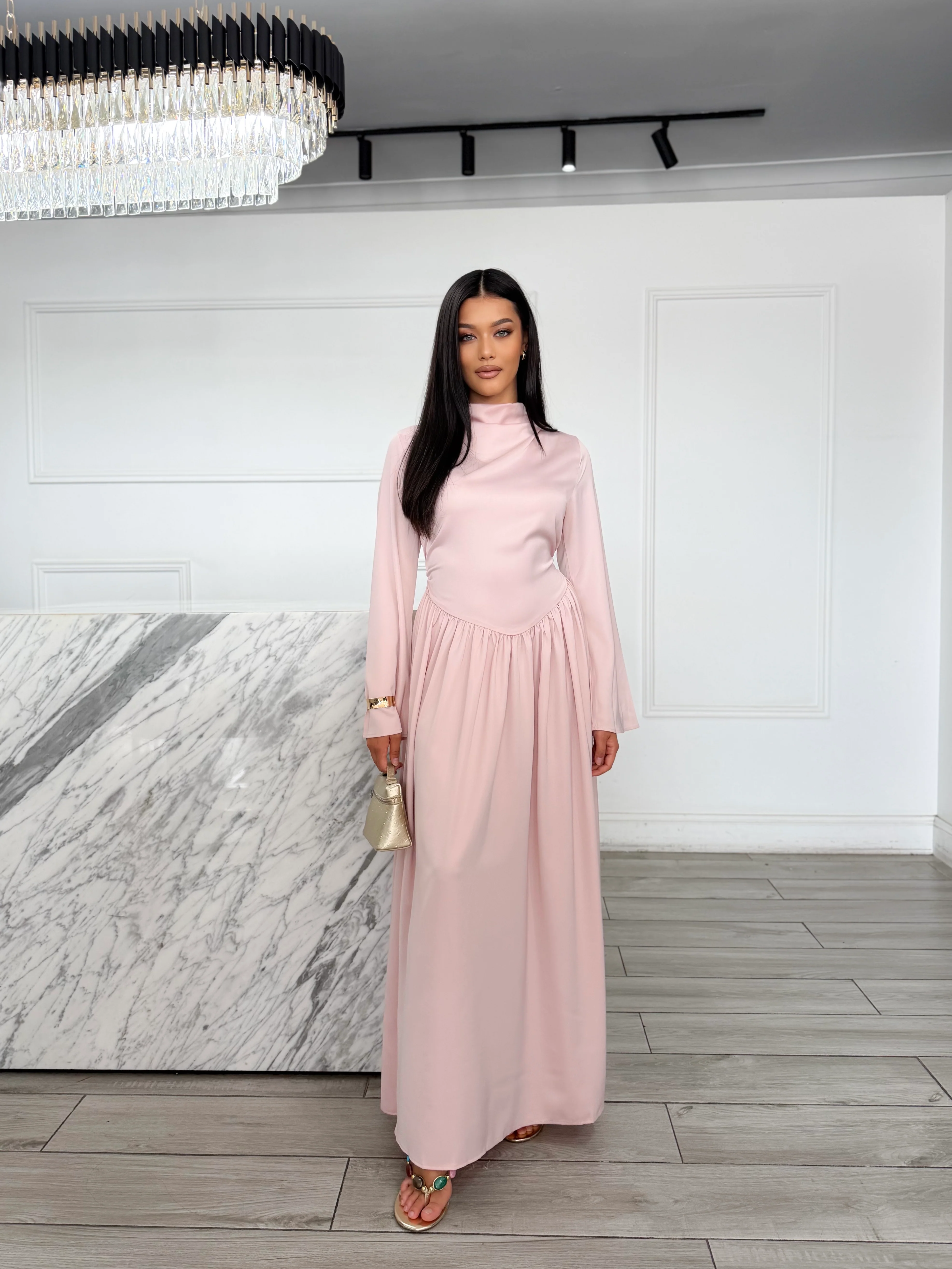 Daphne Dress - Baby Pink - Image 3