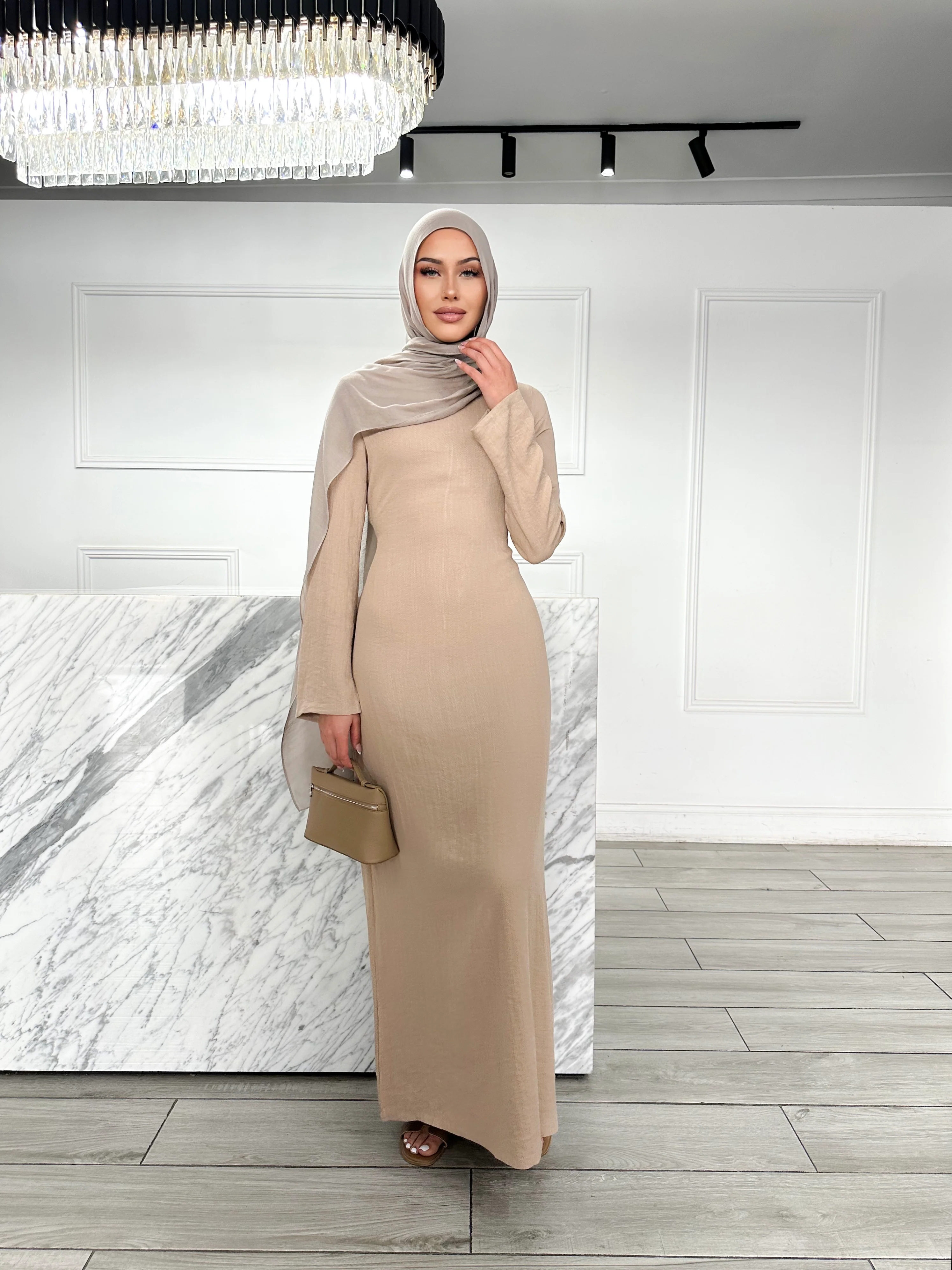 Hannah Dress - Nude