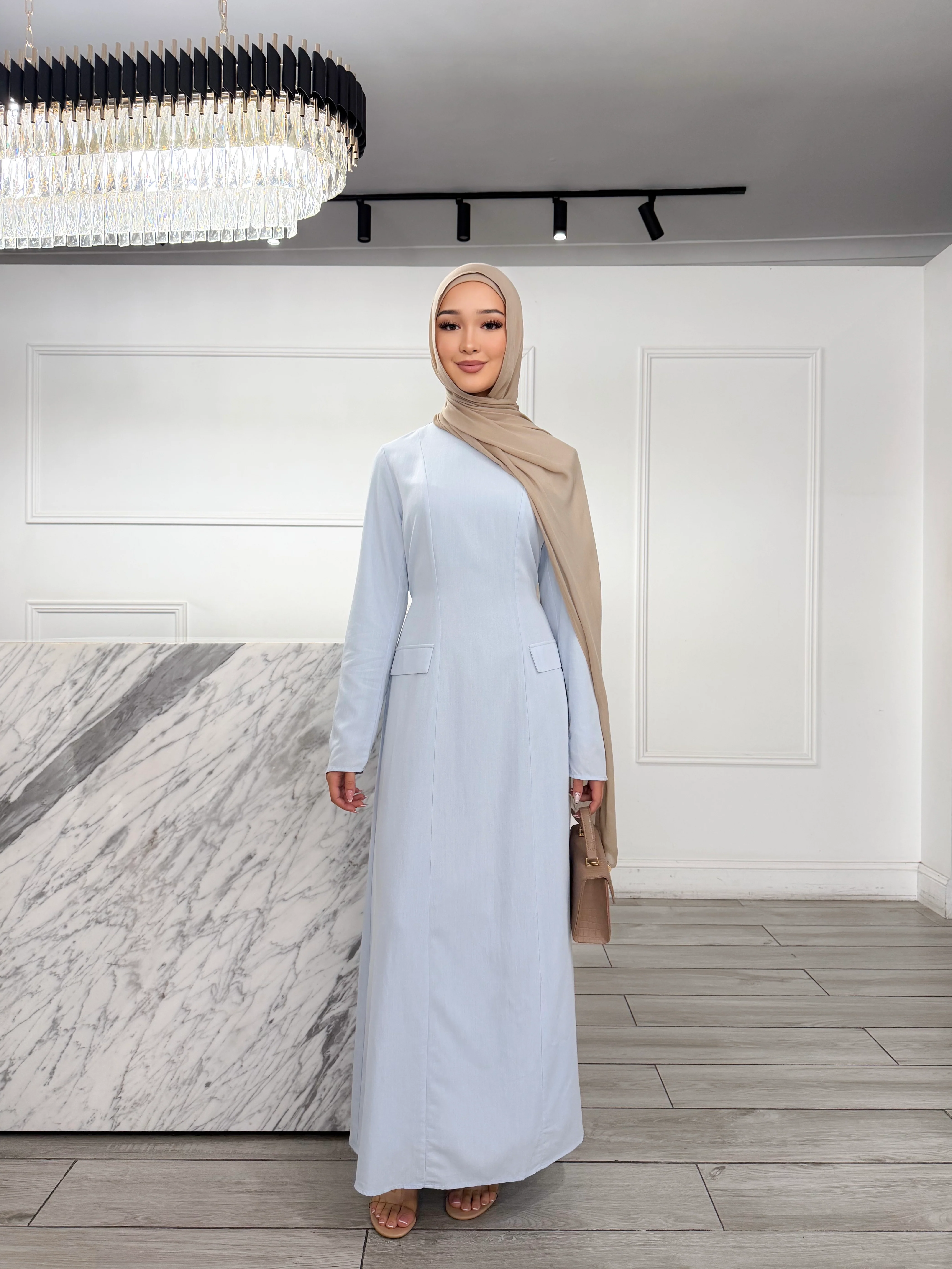 Haya Dress - Baby Blue - Image 2