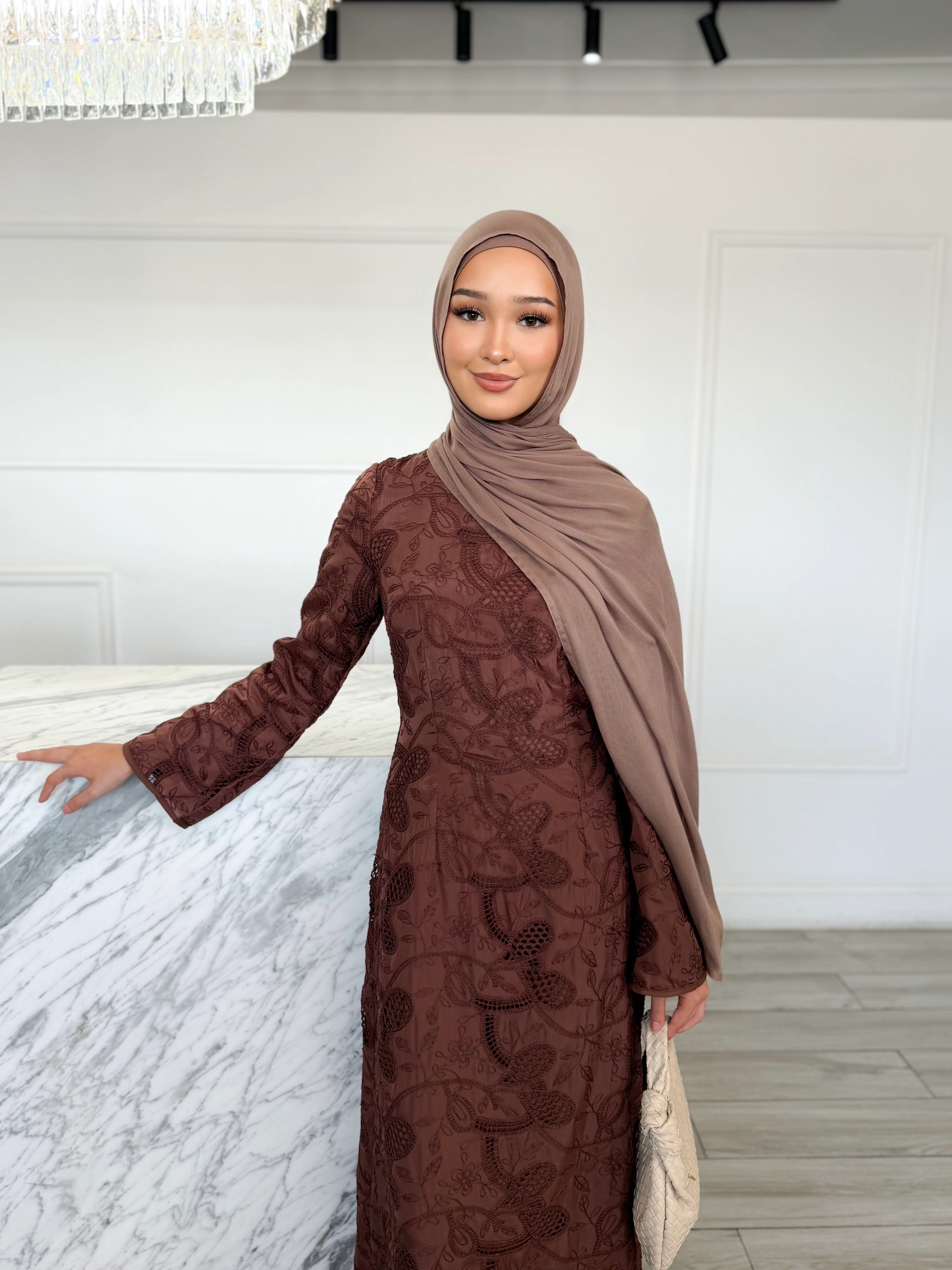 Lilia Dress - Chocolate - Image 2