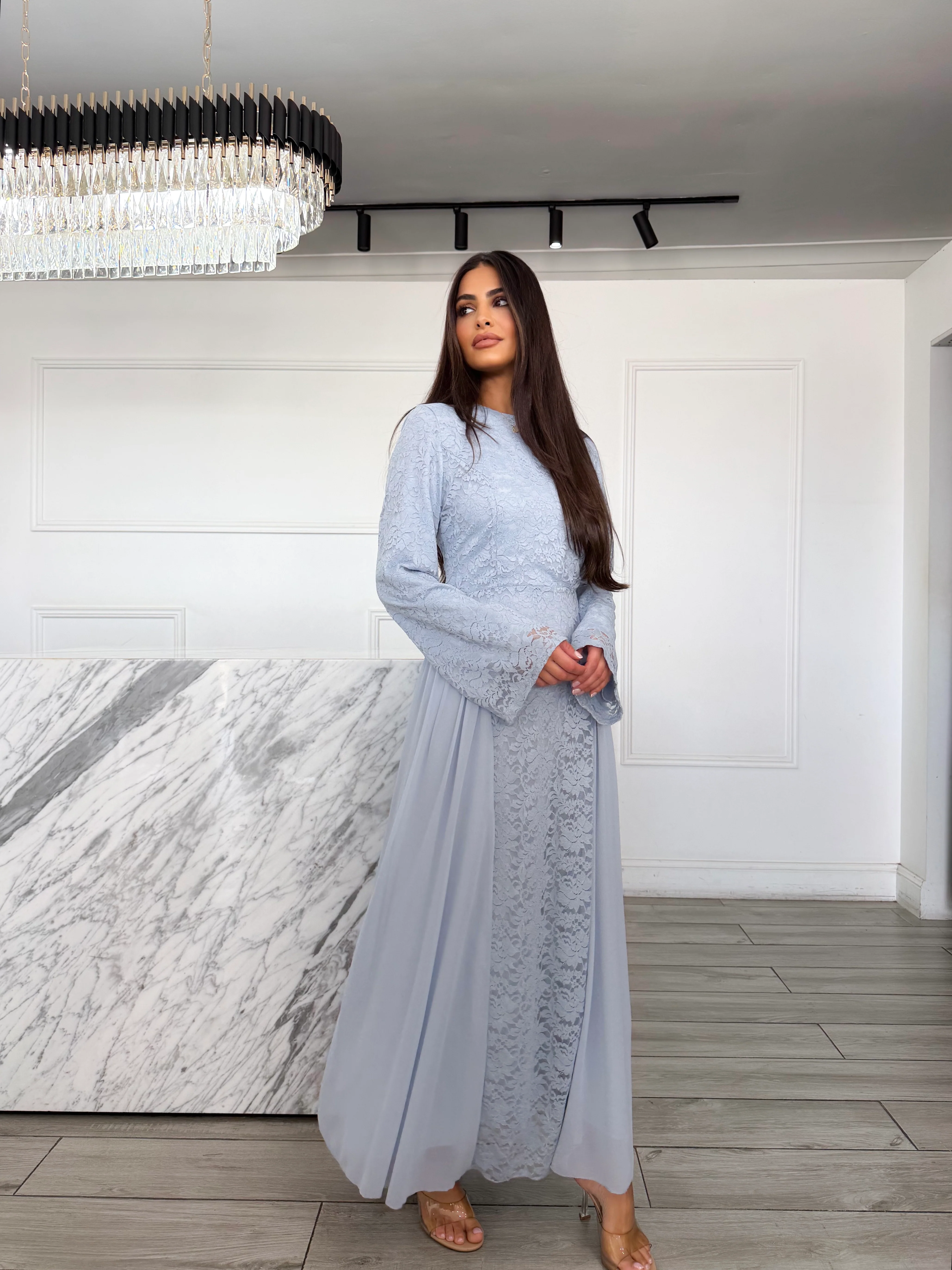 Luciana Dress - Baby Blue