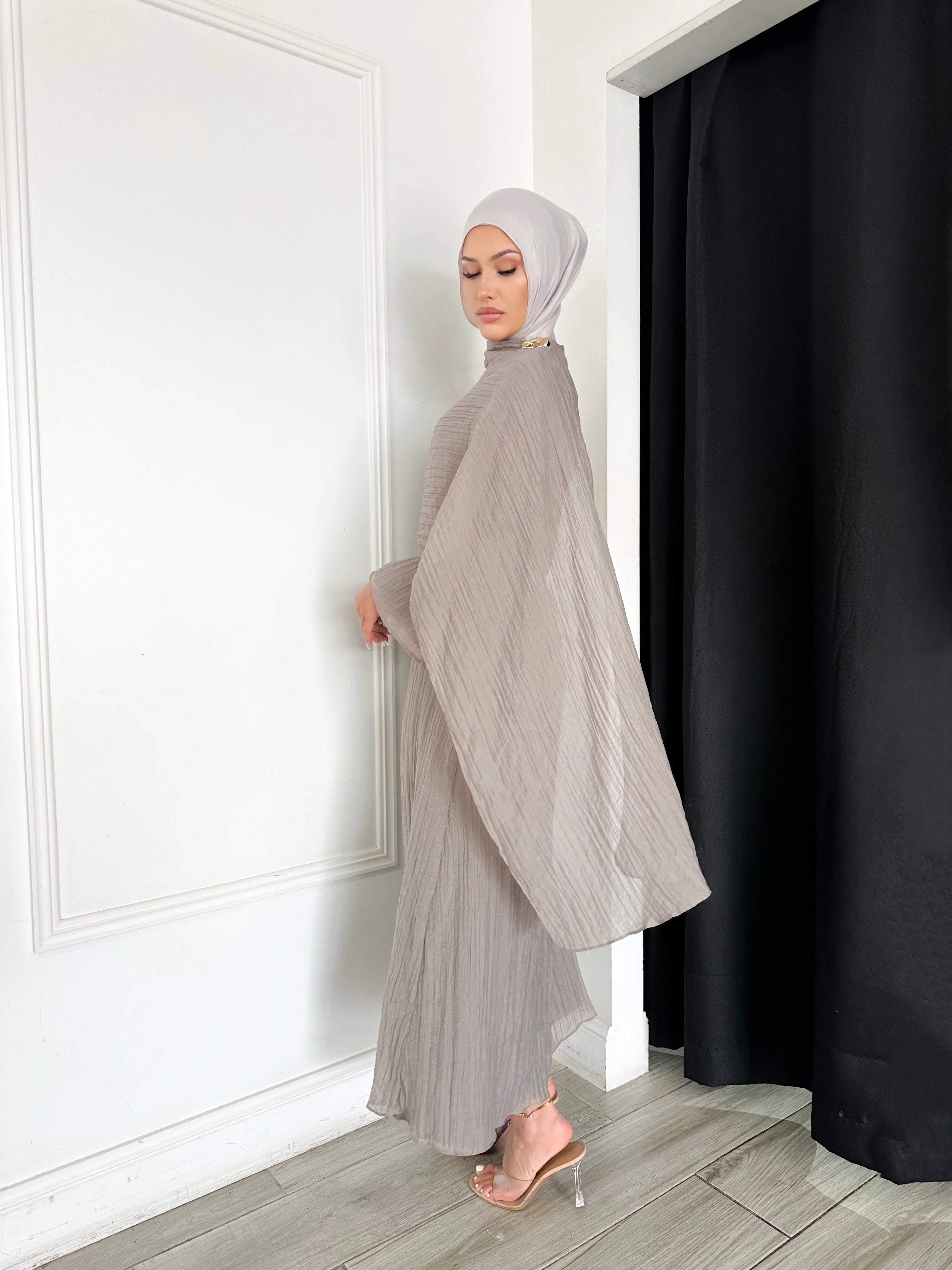 Marigold Dress - Taupe - Image 3