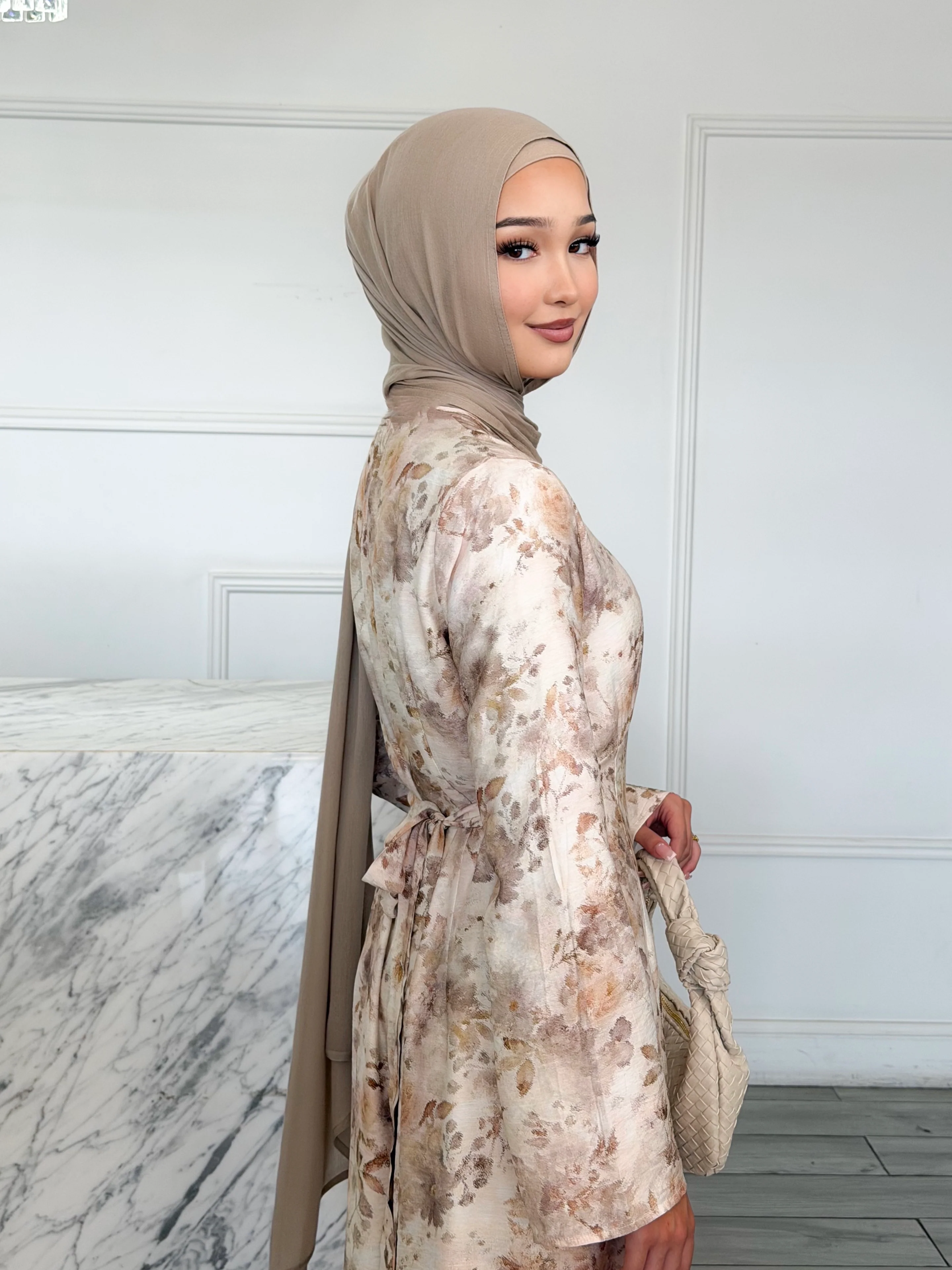 Raza Dress - Nude Floral - Image 2