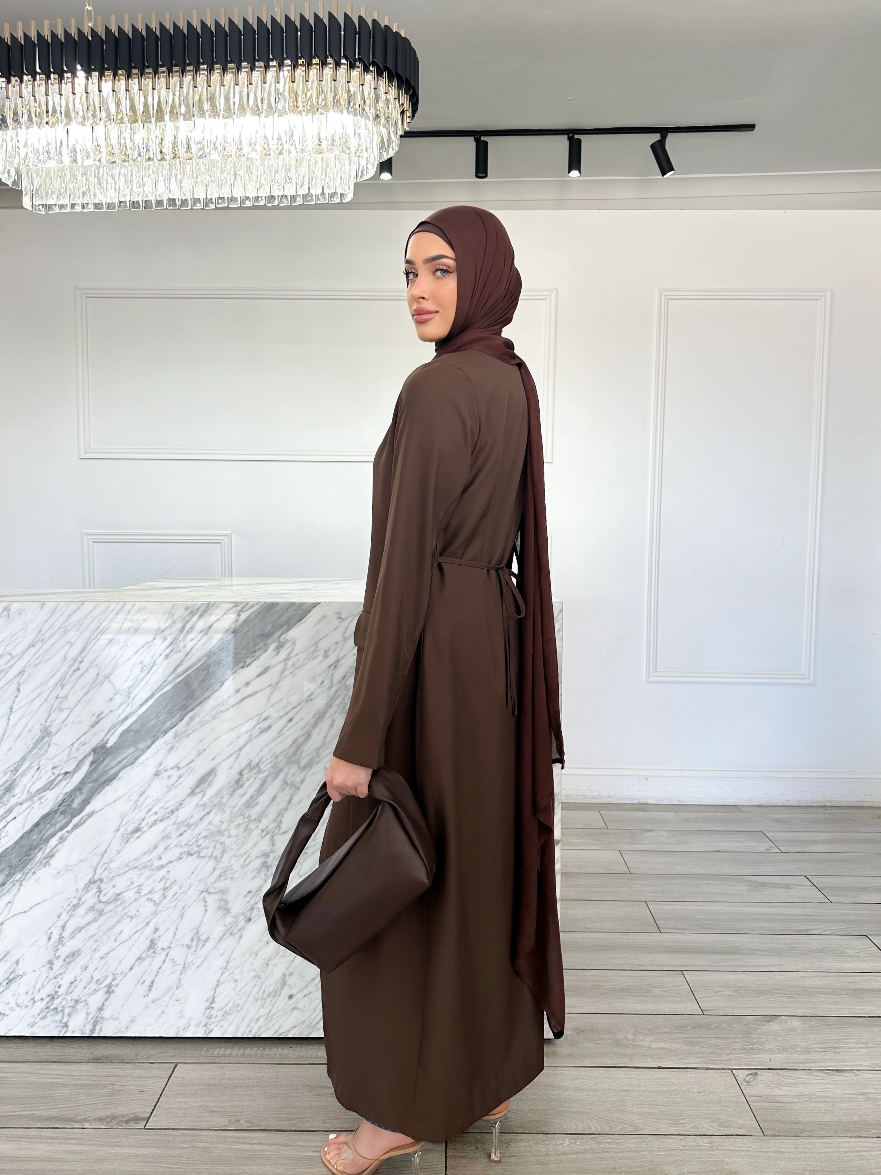 Sakina Maxi Blazer - Chocolate - Image 2
