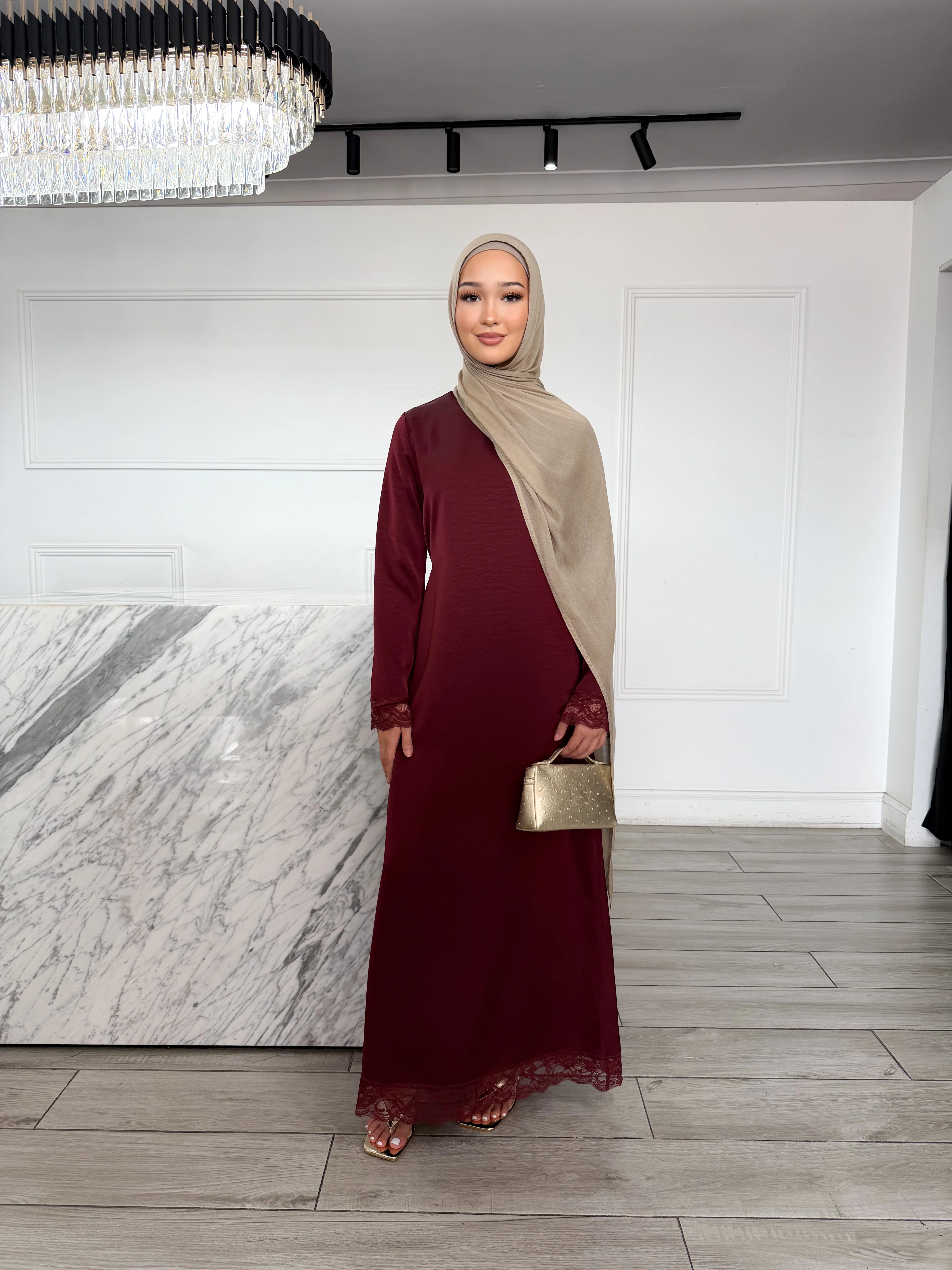 Seraphine Dress - Burgundy