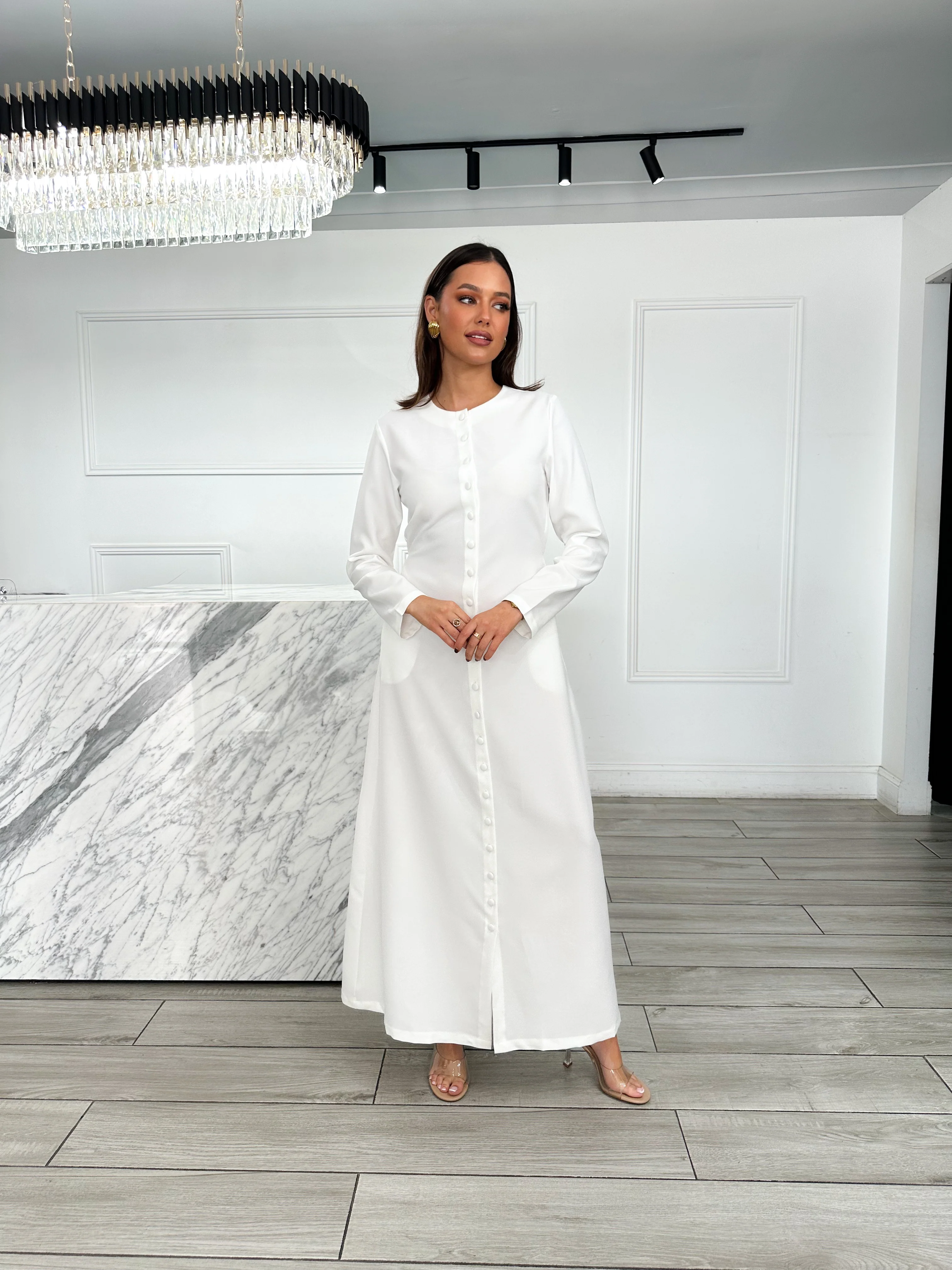 Final Sale - Sherin Dress - White - Image 2