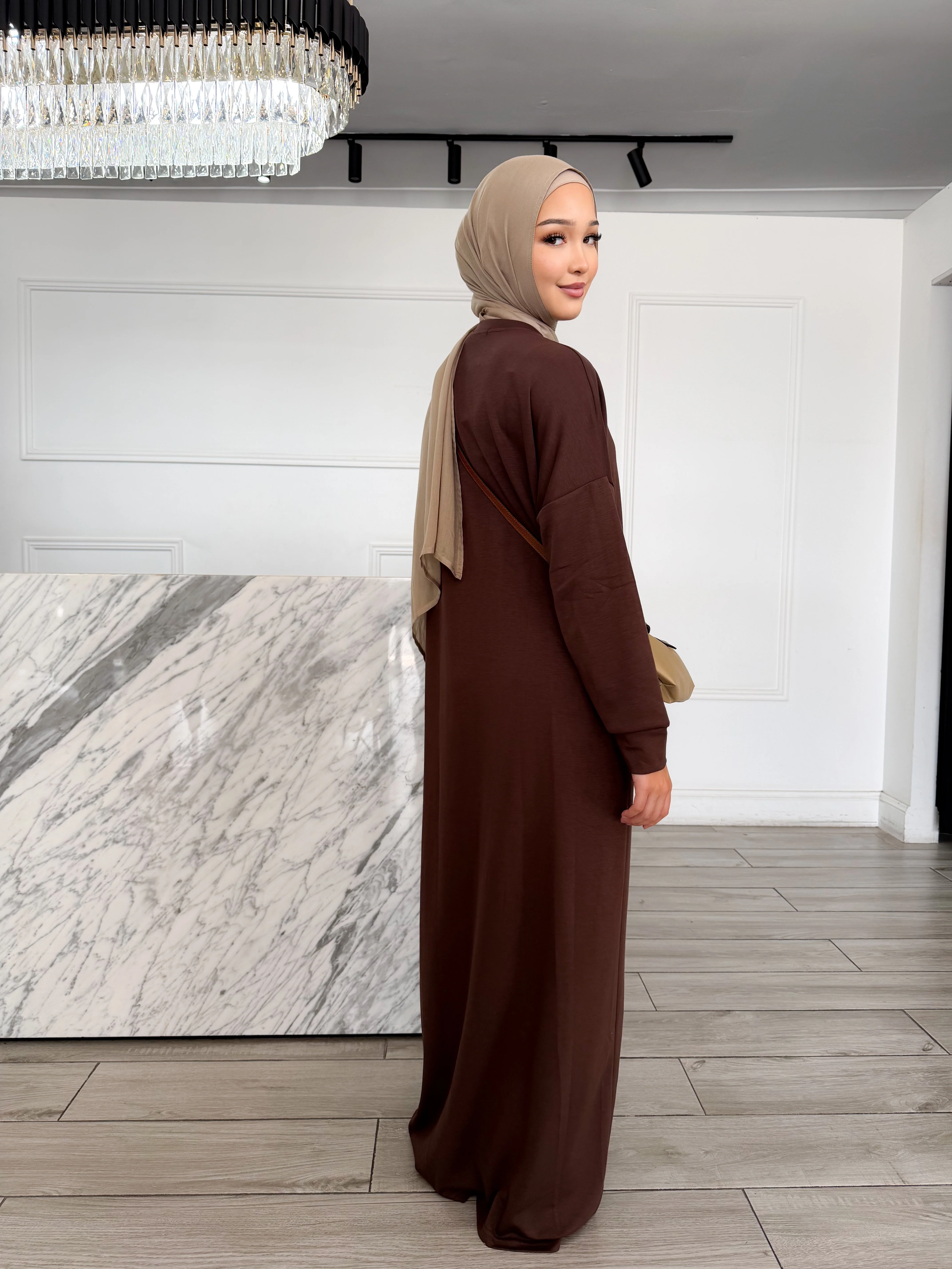 Staple Dress - Chocolate - Image 3