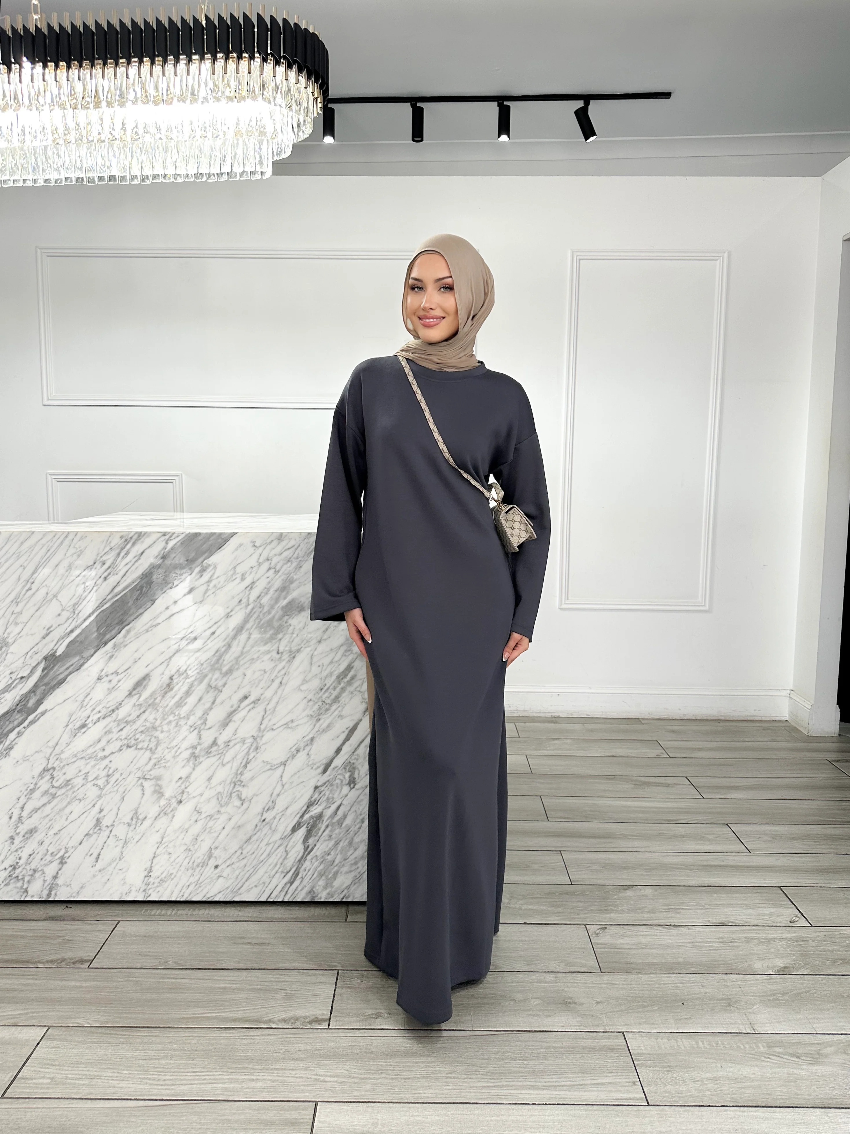 Sweater Dress Lite - Charcoal