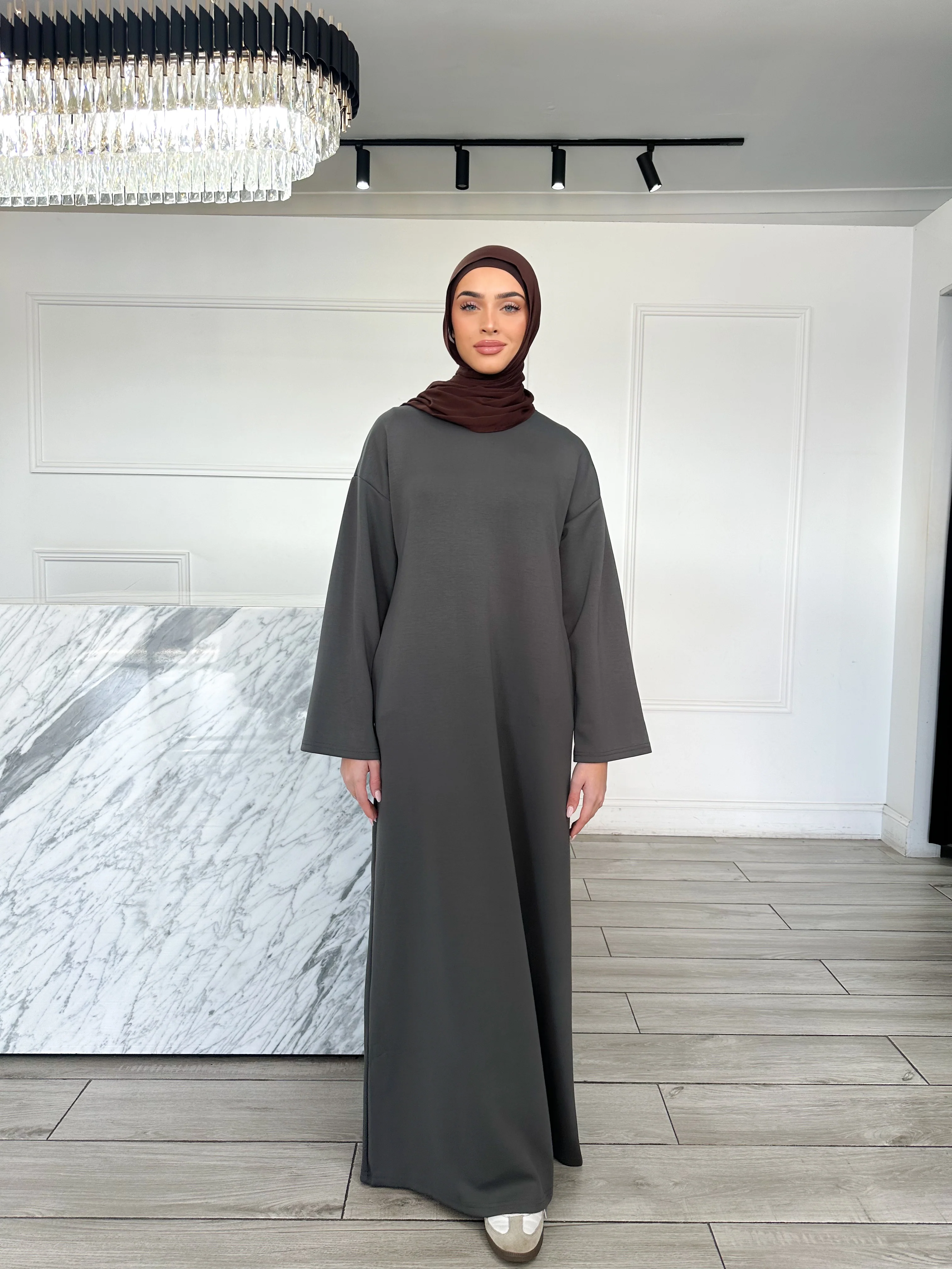 Sweater Dress - Khaki - Image 2