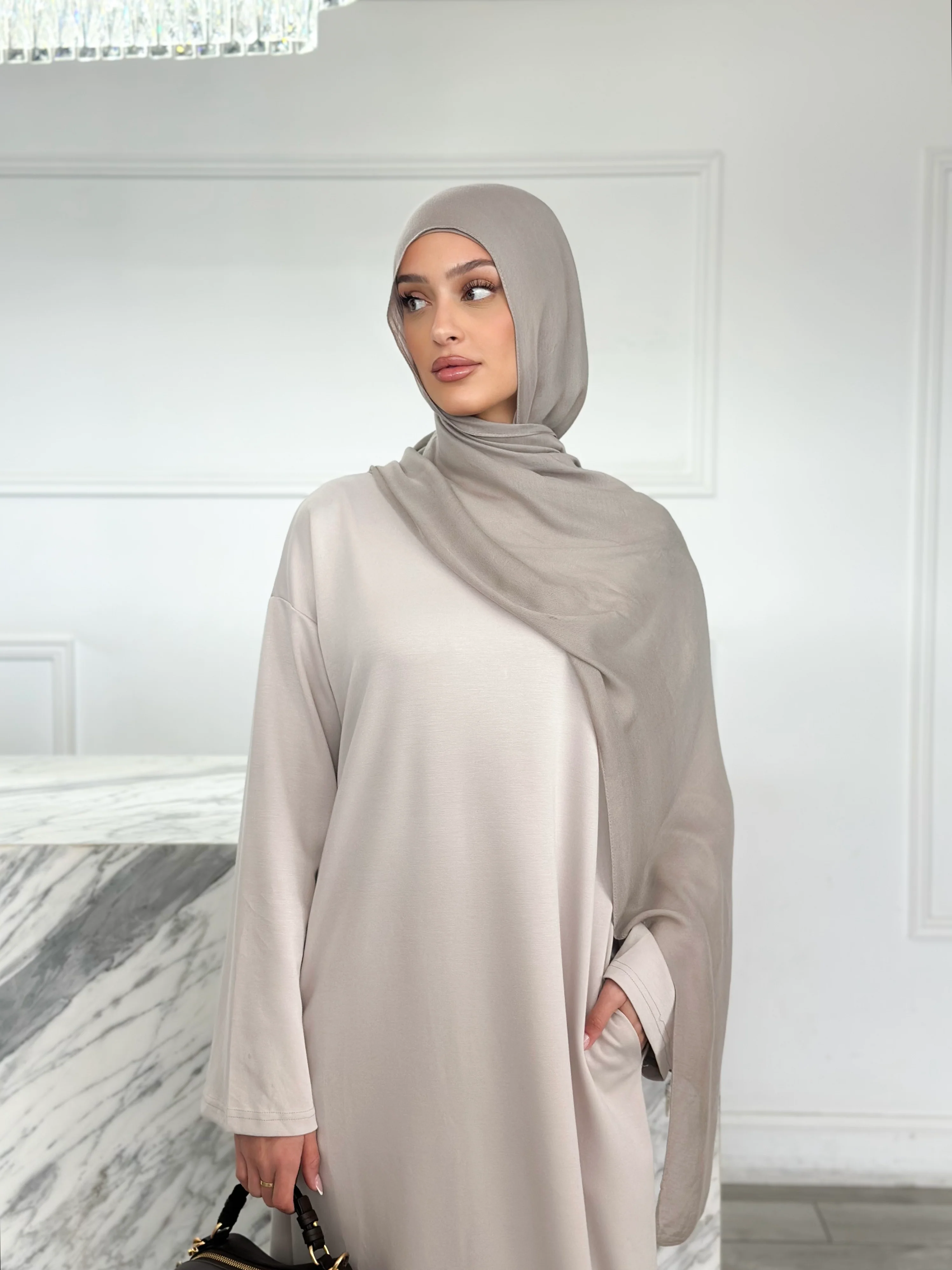 Sweater Dress Lite - Stone - Image 2