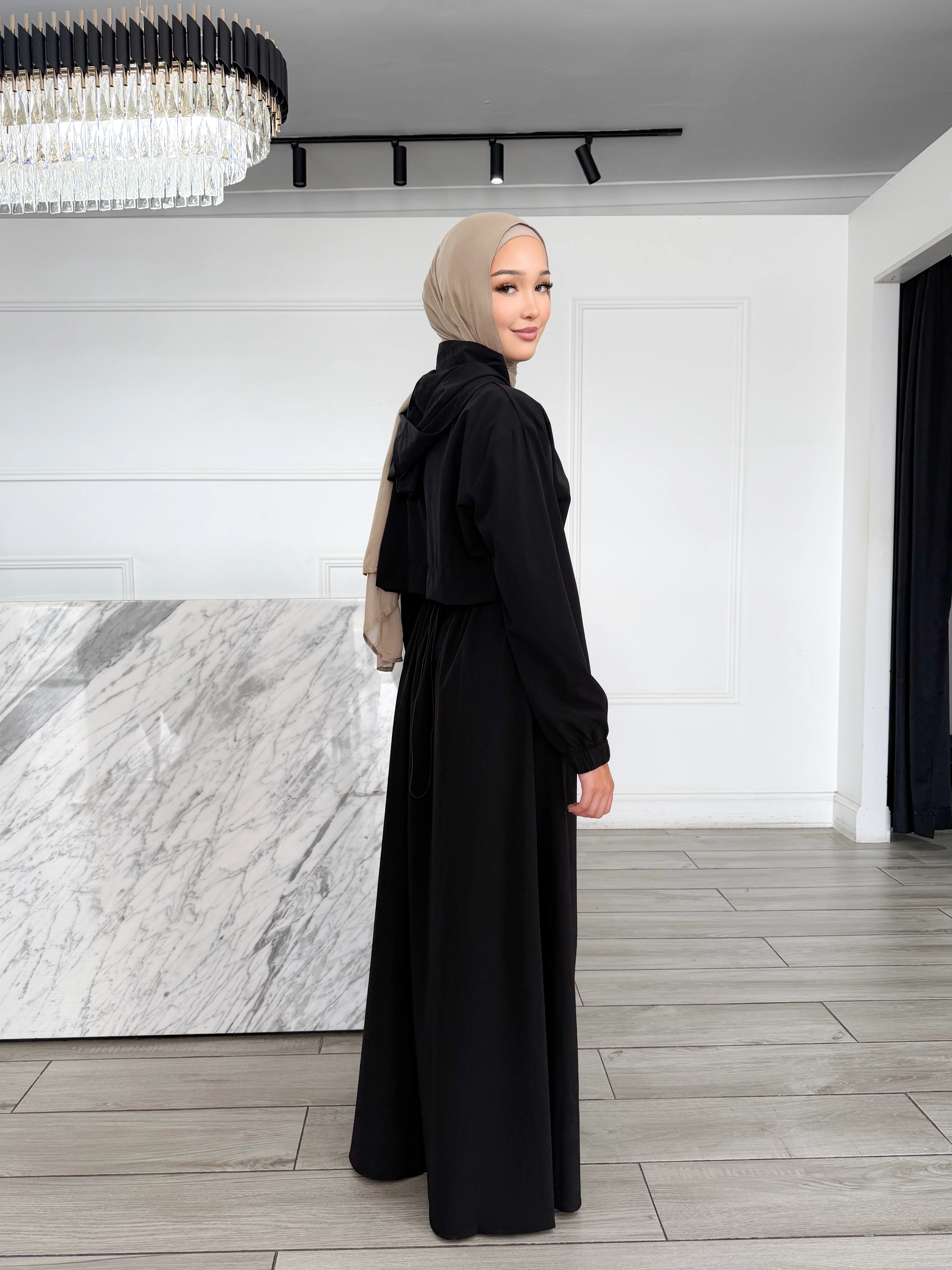 Trench Dress - Black - Image 2