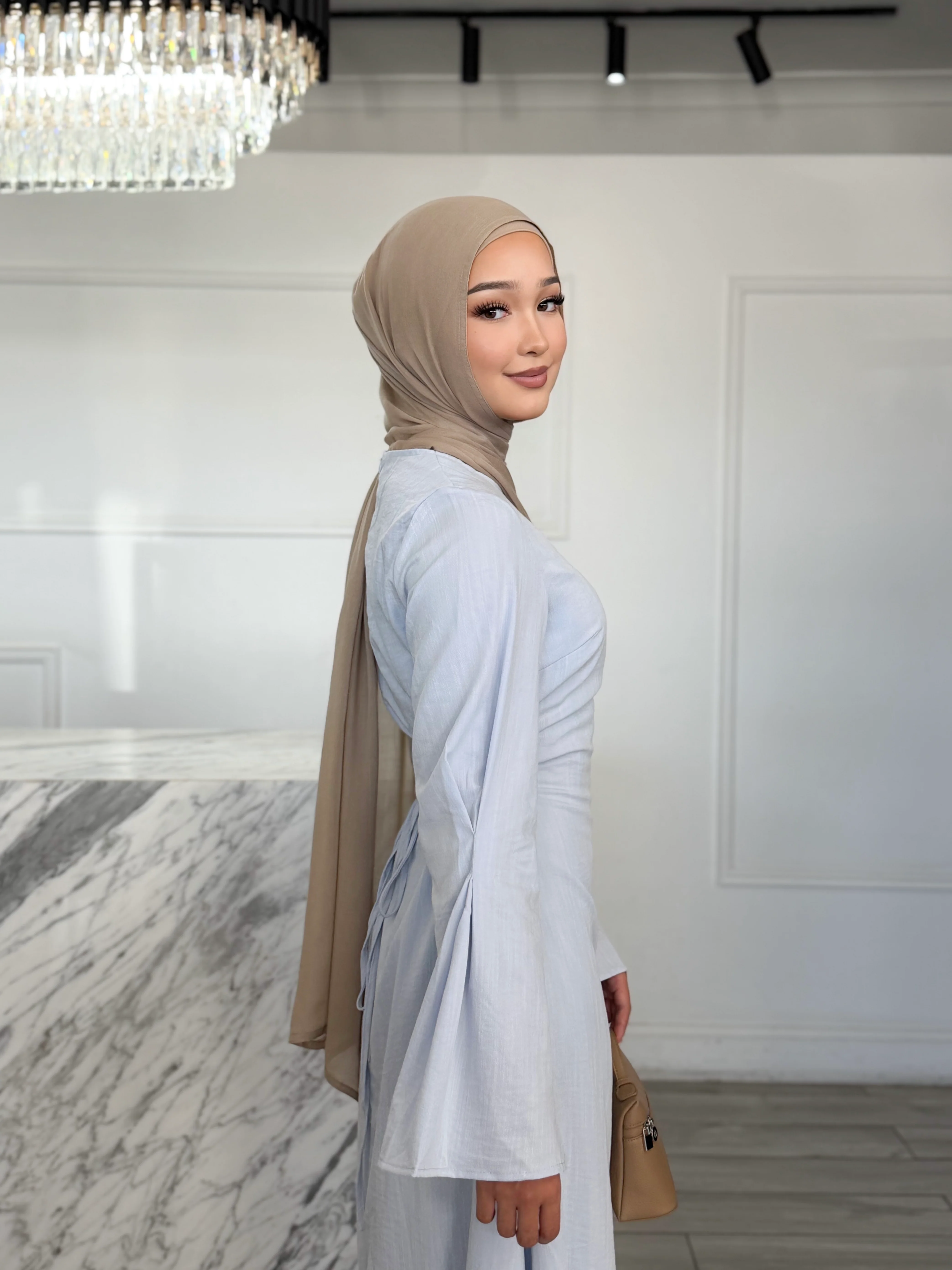 Yasmina Dress - Baby Blue - Image 3